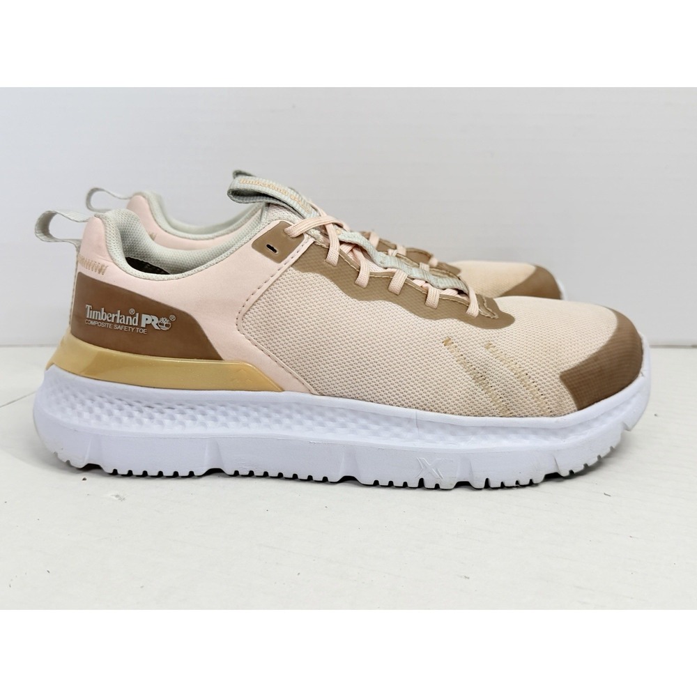 Timberland PRO Setra Women's 8.5 Wide Composite Toe Work Shoes Pink Champagne